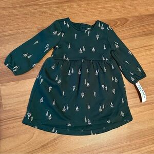 Child of Mine Forest Green Long Sleeve Dress